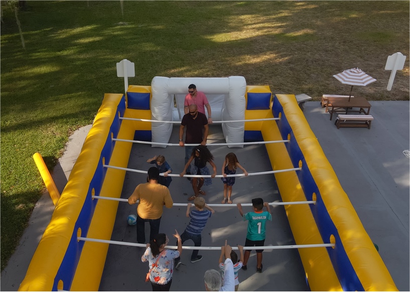 Play Human Foosball at Orlando Area's Lake Louisa Chateau