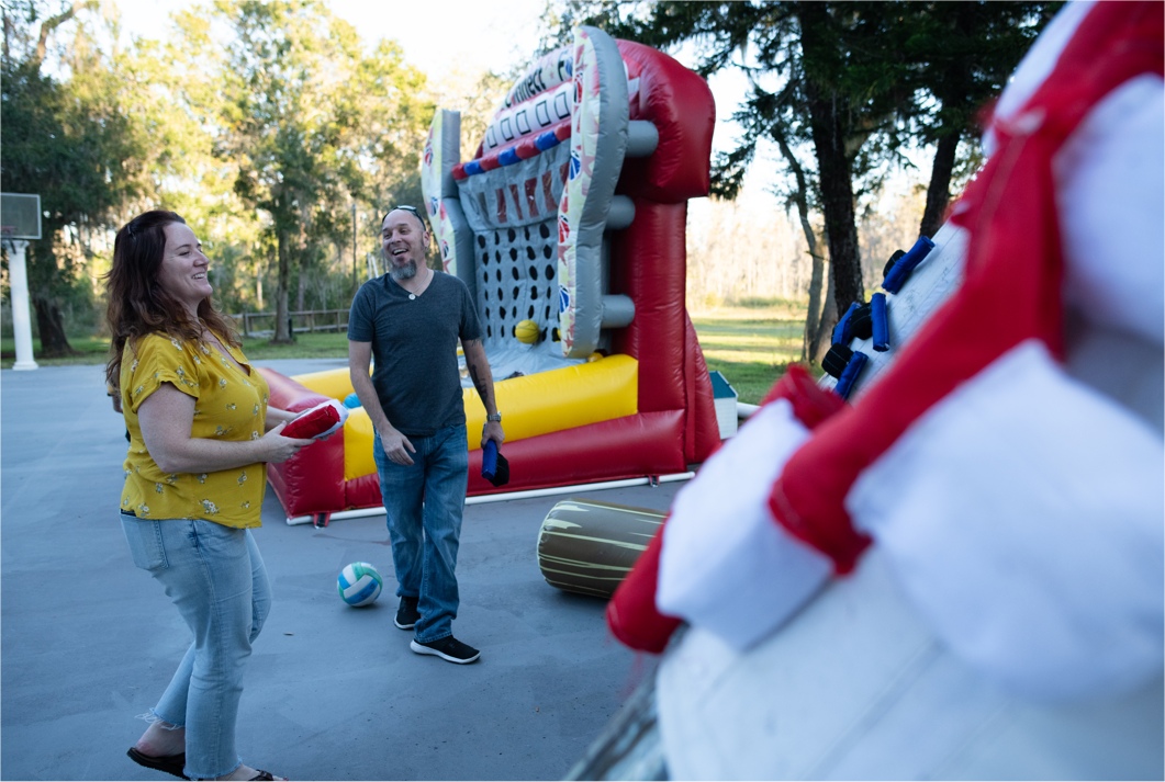 throw inflatable axes - near Orlando