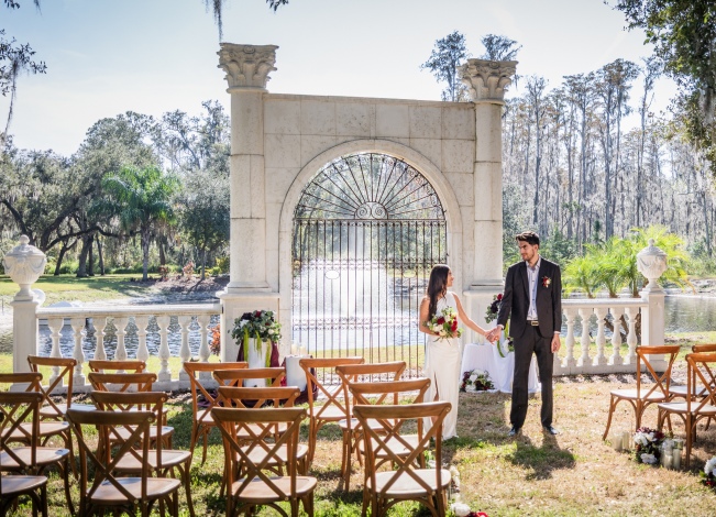 have your backyard wedding at a Florida mansion