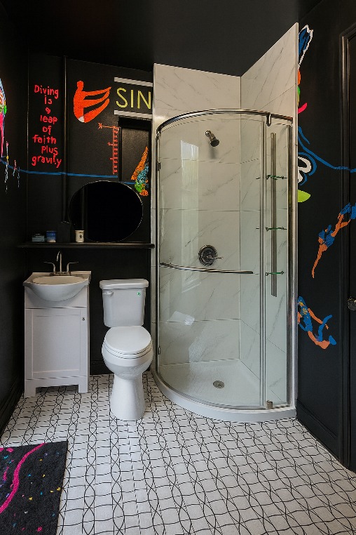 beautiful bathroom at airbnb