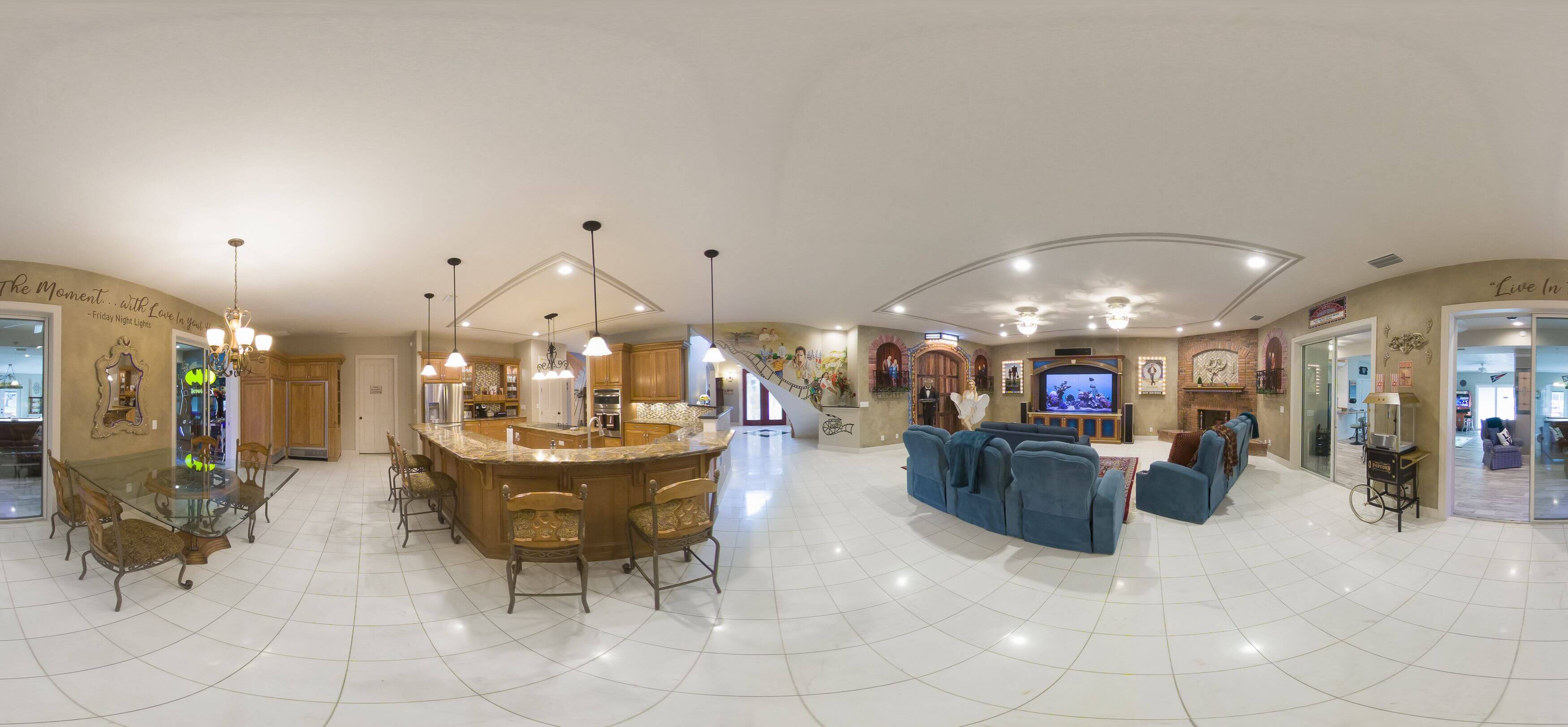large kitchen at vacation home near Orlando for family reunions