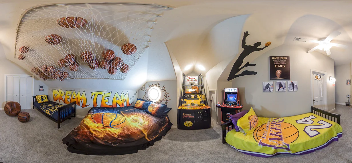 Basketball arcade bedroom