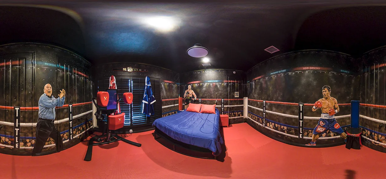 boxing ring bedroom